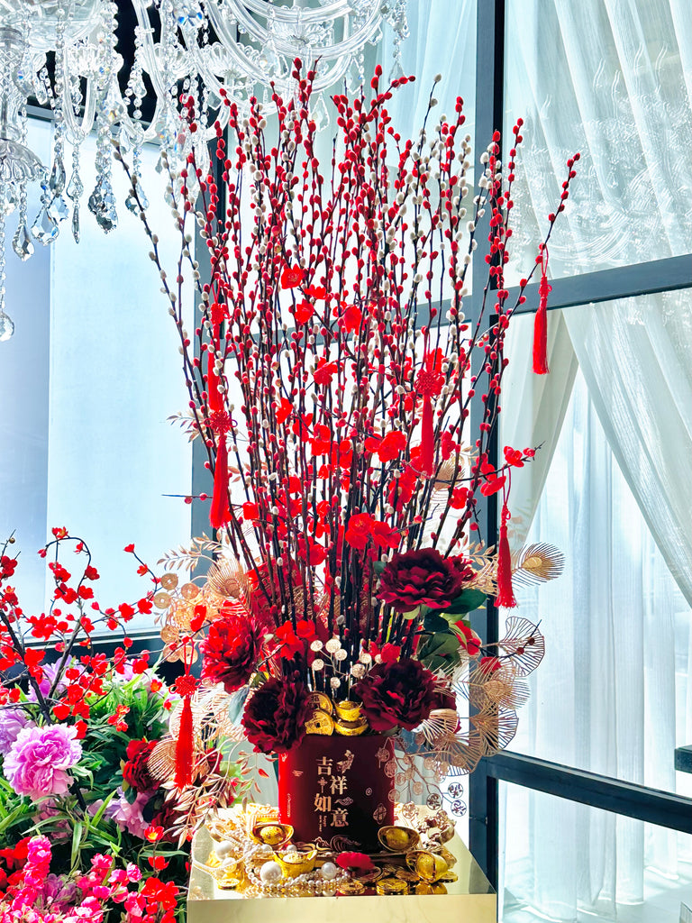 CNY Prestige Prosperity Red Bloom Box