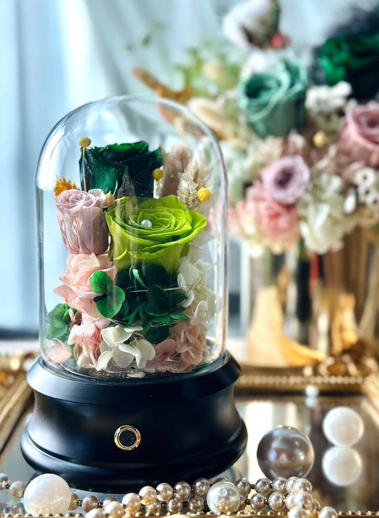 Everlasting Bell Jar Blooms (with Bluetooth Speaker)
