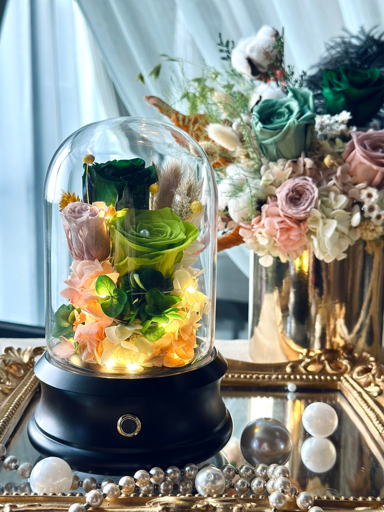 Everlasting Bell Jar Blooms (with Bluetooth Speaker)