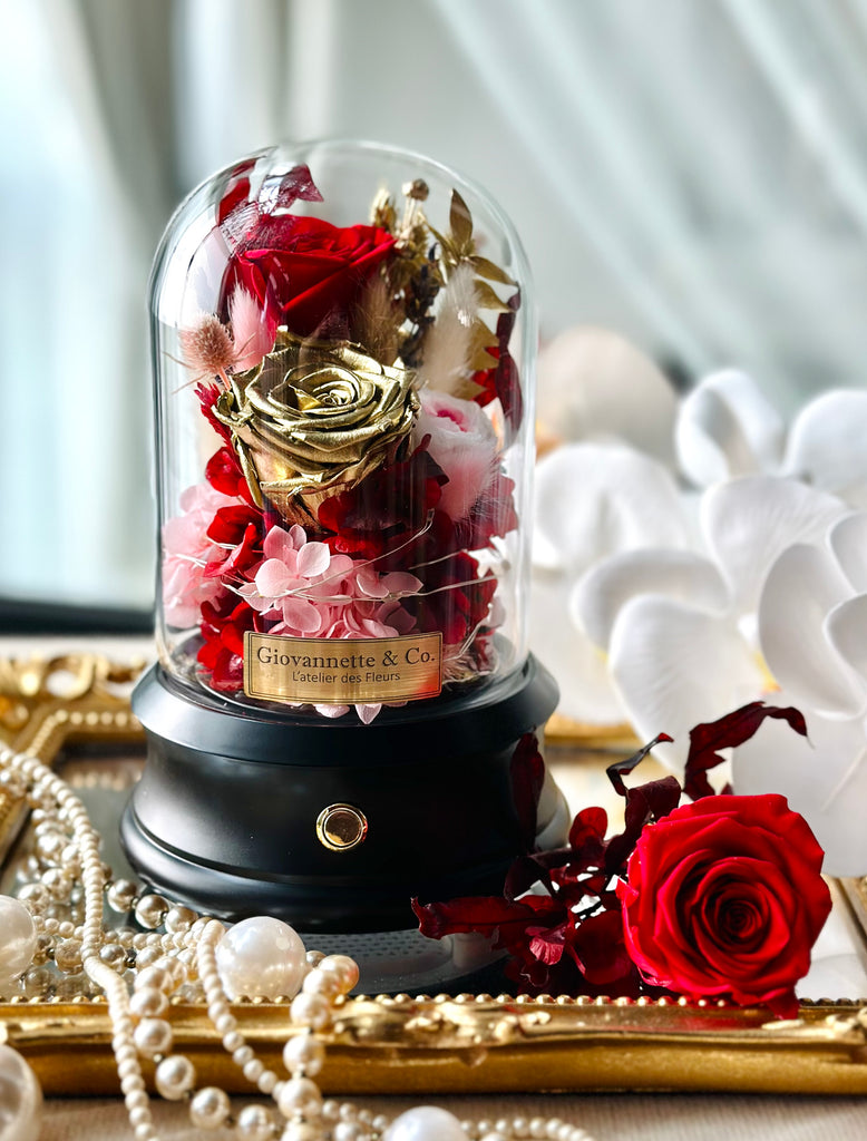 Everlasting Bell Jar Blooms (with Bluetooth Speaker)