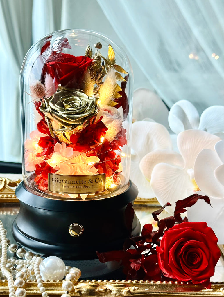Everlasting Bell Jar Blooms (with Bluetooth Speaker)