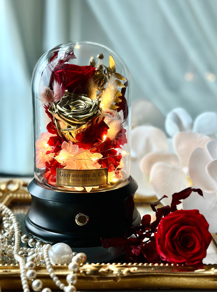 Everlasting Bell Jar Blooms (with Bluetooth Speaker)