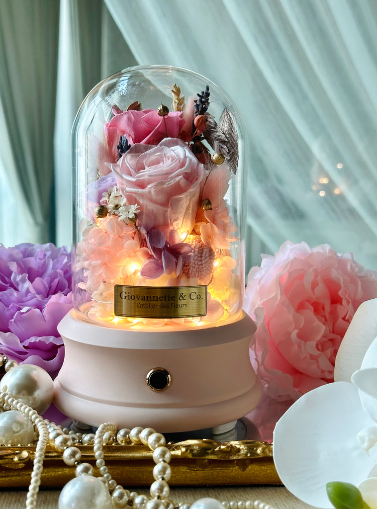 Everlasting Bell Jar Blooms (with Bluetooth Speaker)