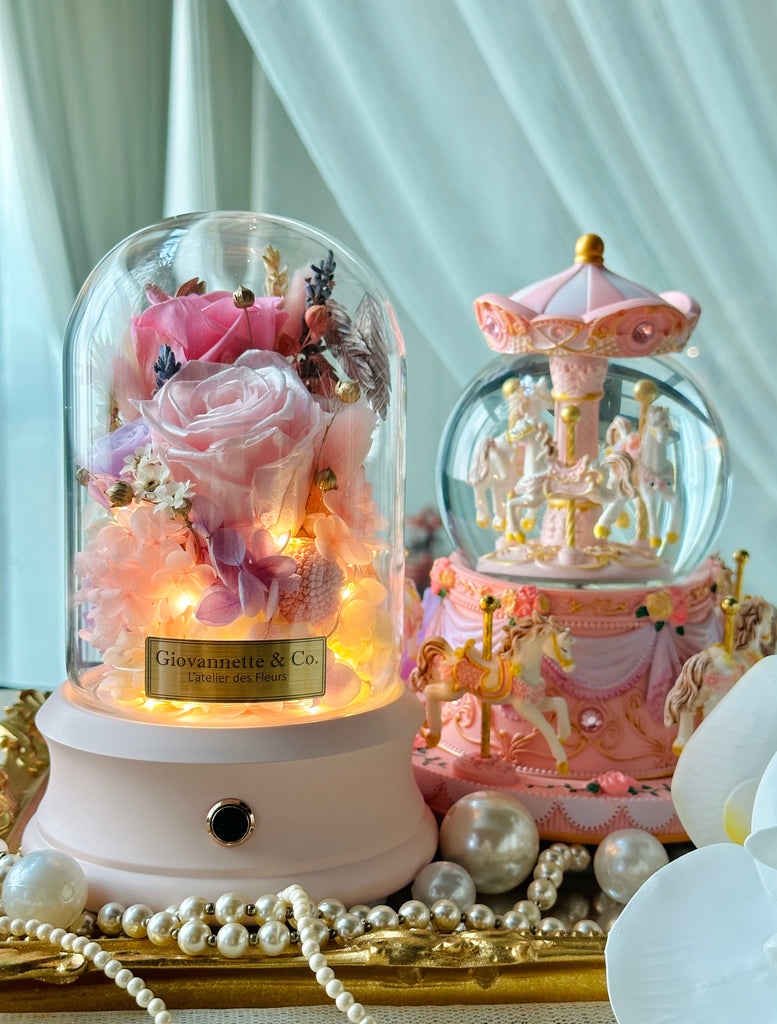 Everlasting Bell Jar Blooms (with Bluetooth Speaker)