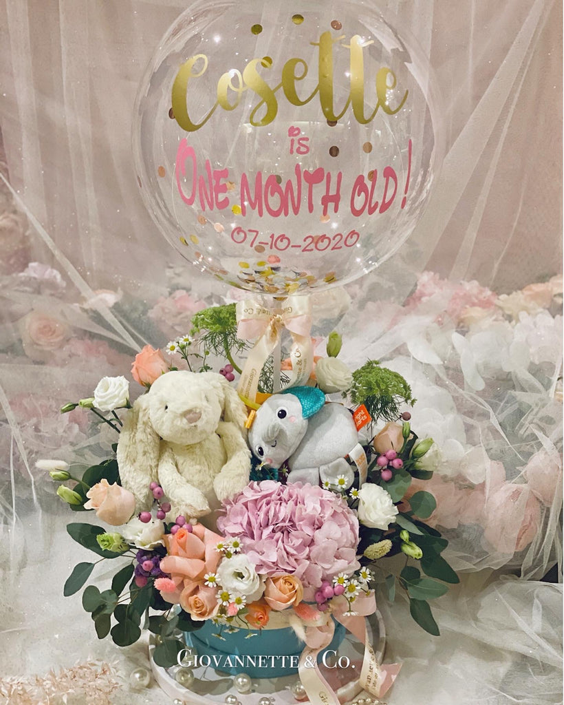 Jellycat Bunny N Friend Floral Gardenia Pamper Box (Fresh Flower)