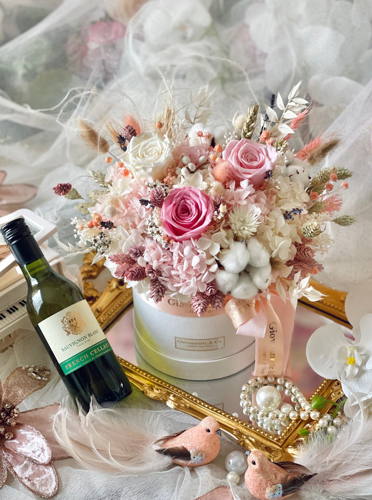 Everlasting Pink Delight Blooms Box (Preserved Flowers)