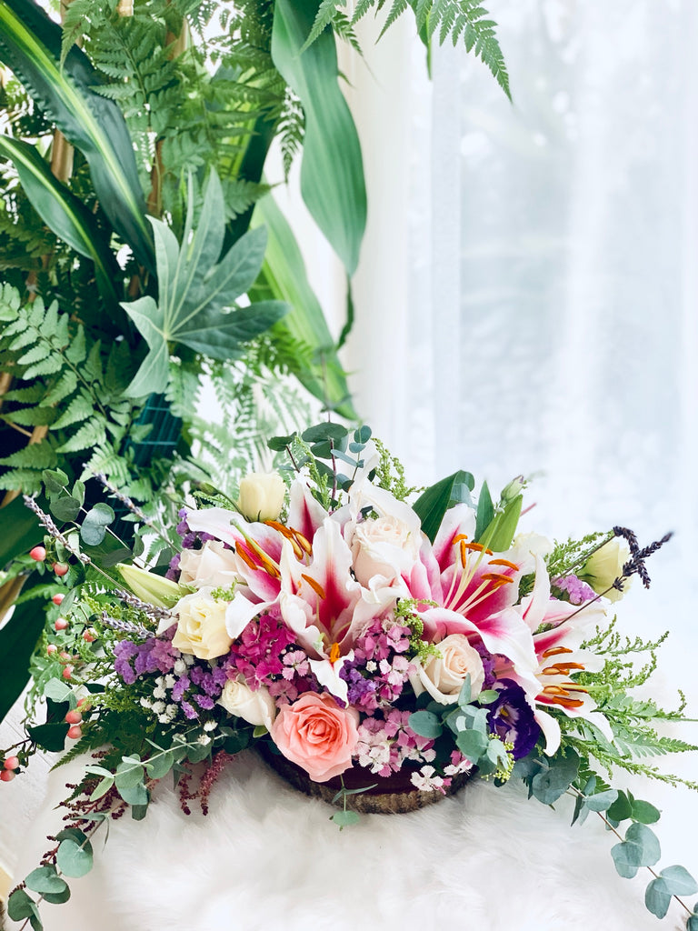 Blooming Lilies Centerpiece