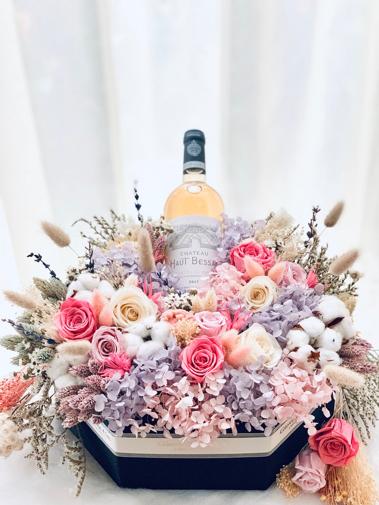 Eternity Diamond Wine Blooms Box