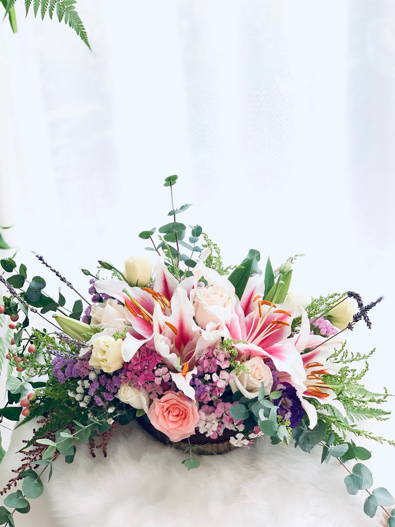 Blooming Lilies Centerpiece