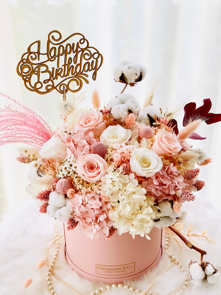 Eternity J’adore Pink Rose Blooms Box (Preserved Flower)