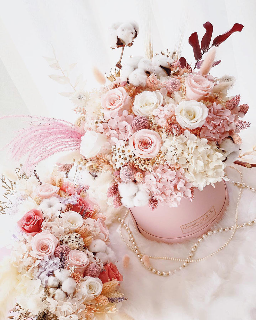 Eternity J’adore Pink Rose Blooms Box (Preserved Flower)