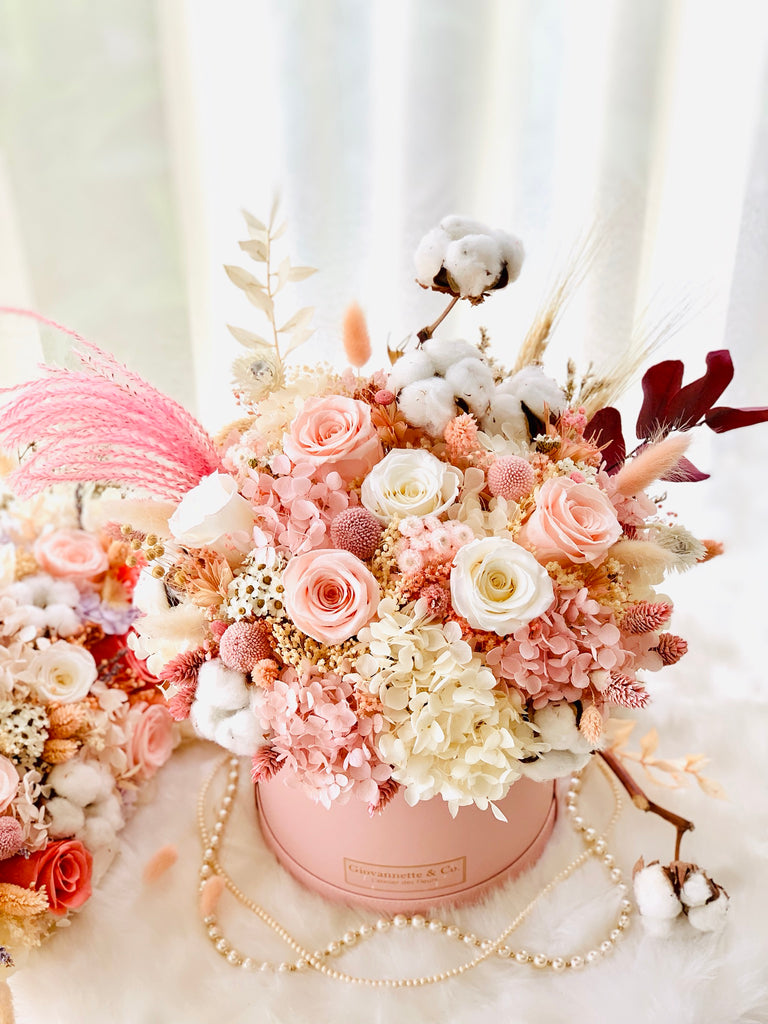 Eternity J’adore Pink Rose Blooms Box (Preserved Flower)