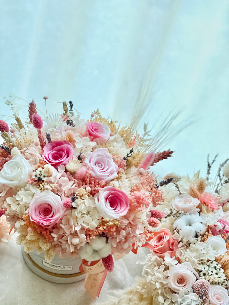 Everlasting Pink Delight Blooms Box (Preserved Flowers)