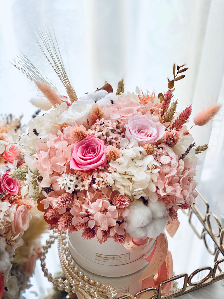 Everlasting Pink Delight Blooms Box (Preserved Flowers)