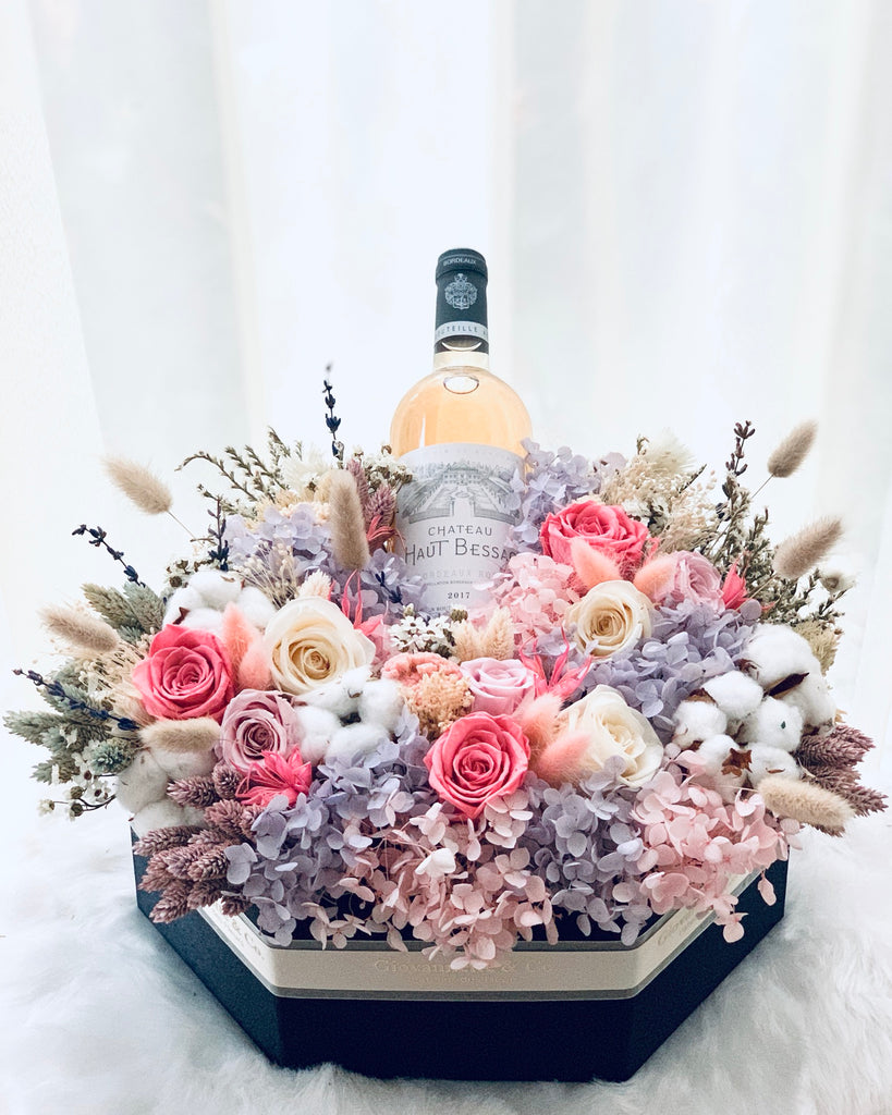 Eternity Diamond Wine Blooms Box