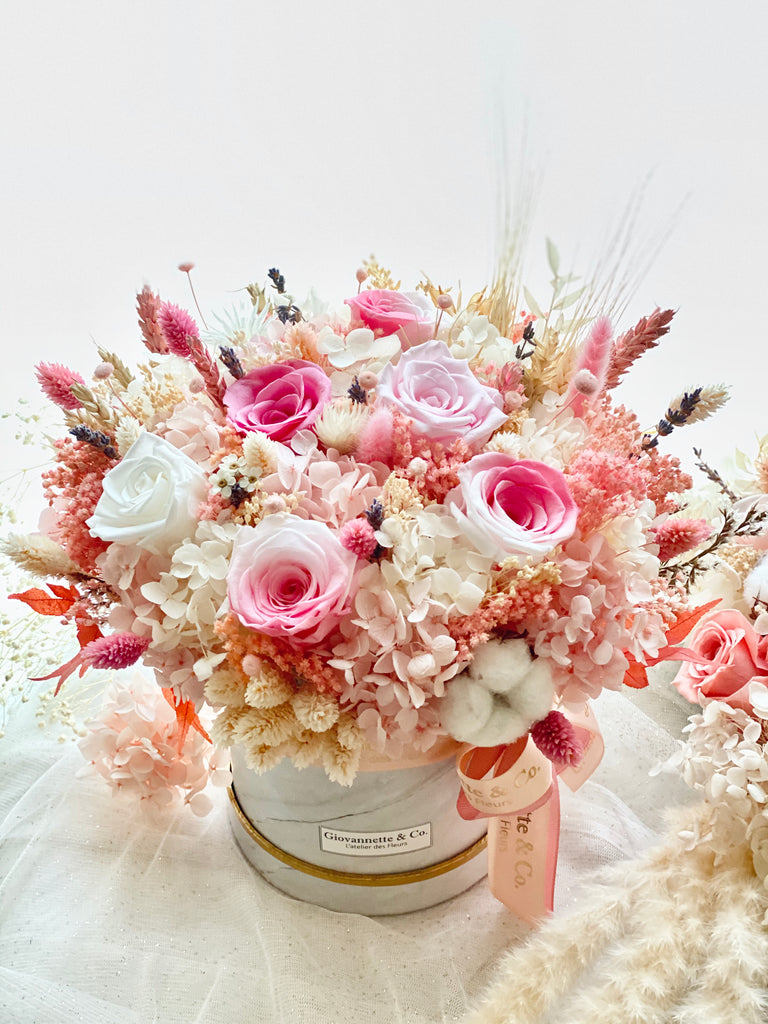 Everlasting Pink Delight Blooms Box (Preserved Flowers)
