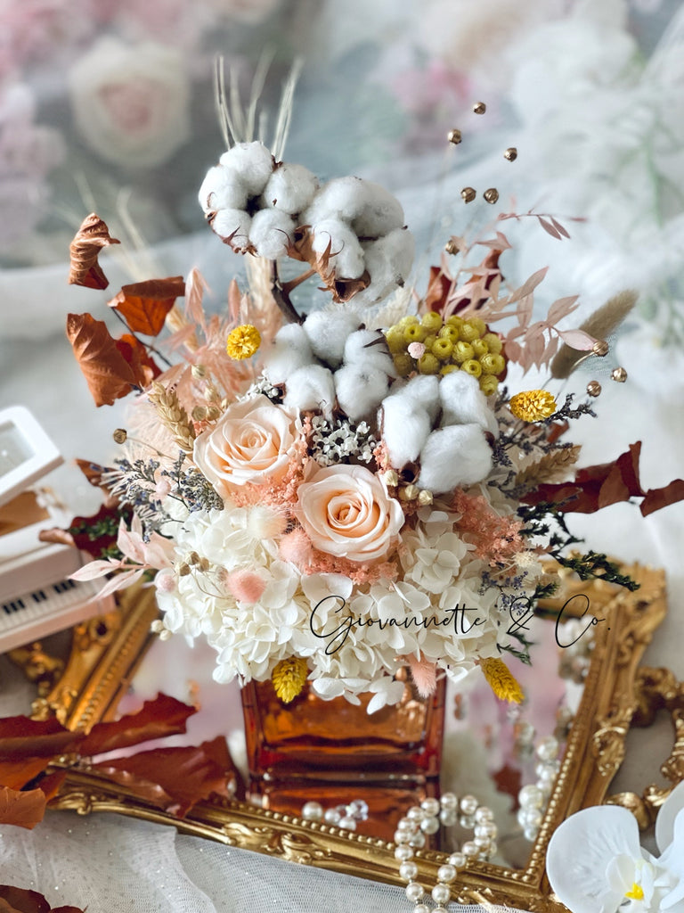 Everlasting Elegant Blooms Centerpiece (Preserved Flowers)