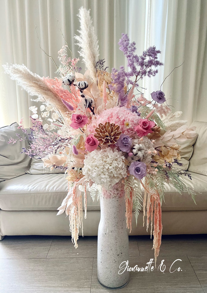 Eternity Extravaganza Blush Blossom Centerpiece (Preserved Flower)