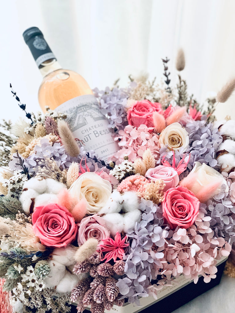 Eternity Diamond Wine Blooms Box