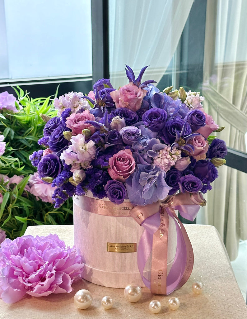 Purple Charm Blooms Box