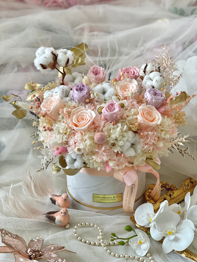 Everlasting Elegant Blush Splendid Blooms (Preserved Flowers)