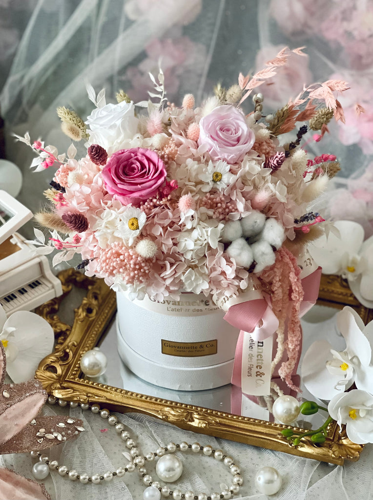 Everlasting Pink Delight Blooms Box (Preserved Flowers)