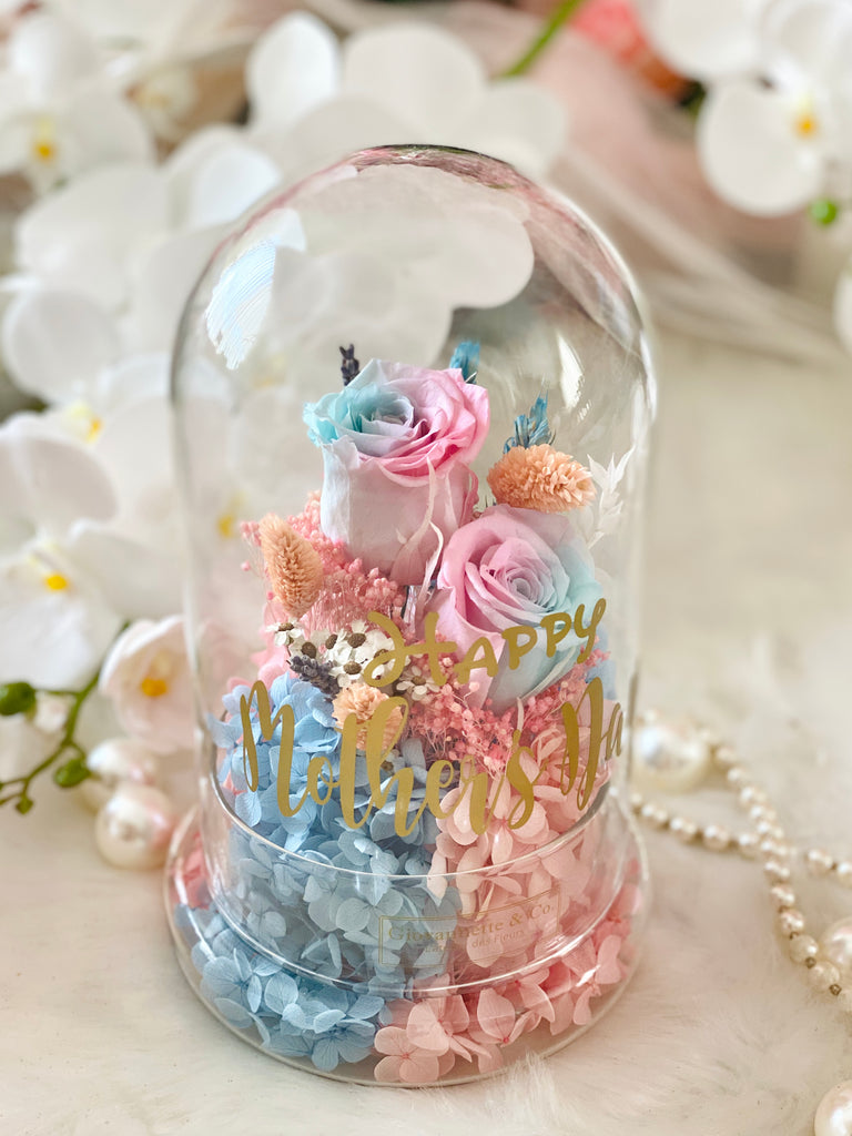 Personalized Everlasting Glass Dome Blooms