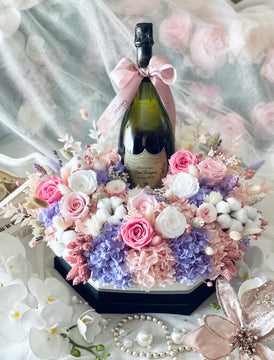 Eternity Diamond Dom Perignon Champagne Blooms Box