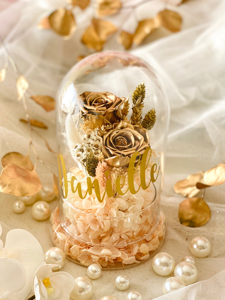 Personalized Everlasting Glass Dome Blooms