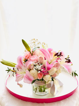 Pink Blush Centerpiece