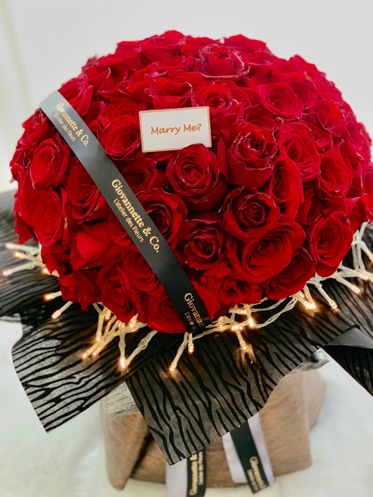 Prestige 99 Red Roses Bouquet