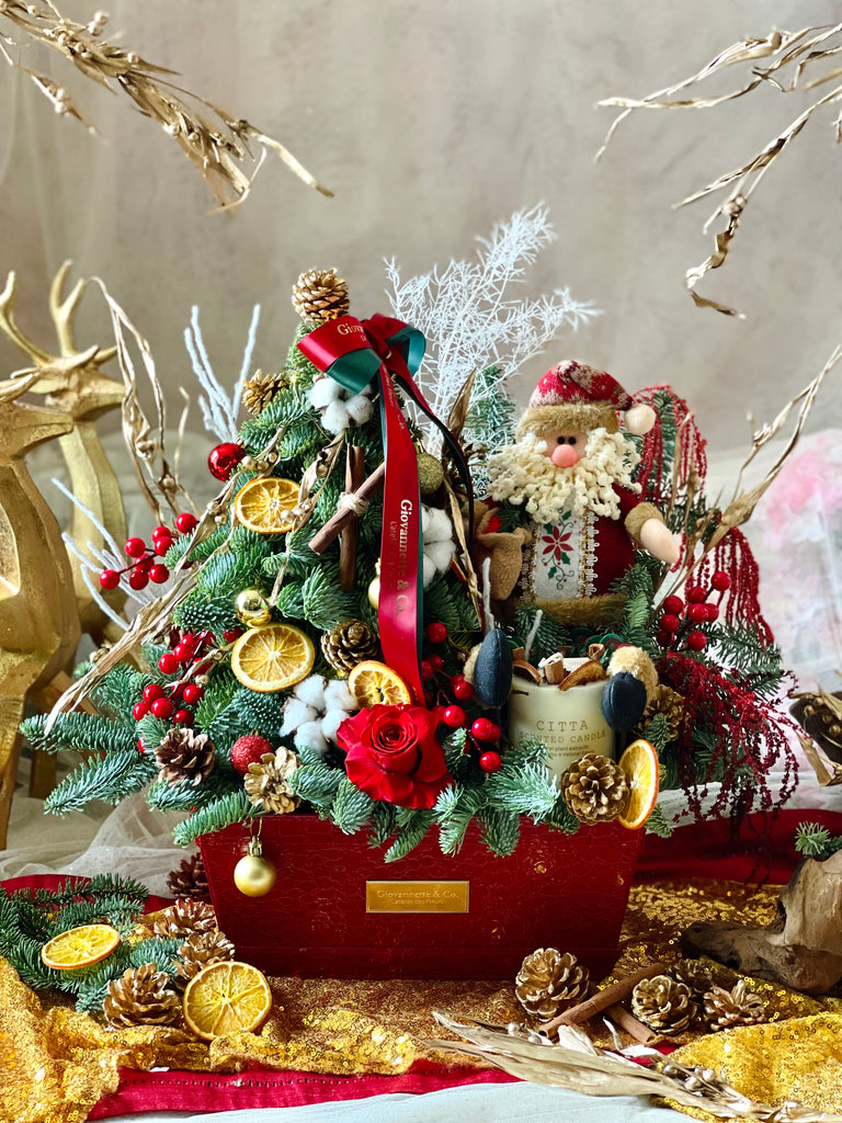 Les Festive Arbre de Noel Gift Box (Snowman/Santa Clause)