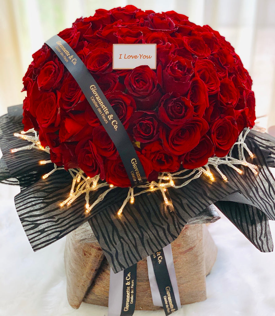 Prestige 99 Red Roses Bouquet