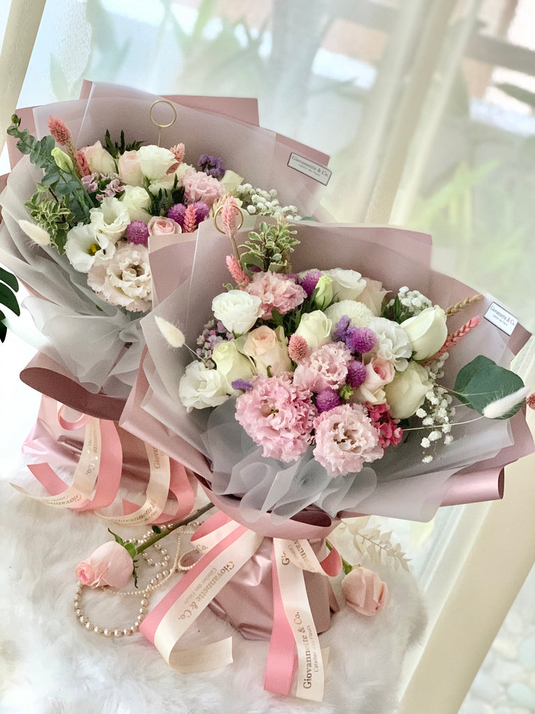 Elegant Blush Blooms Bouquet