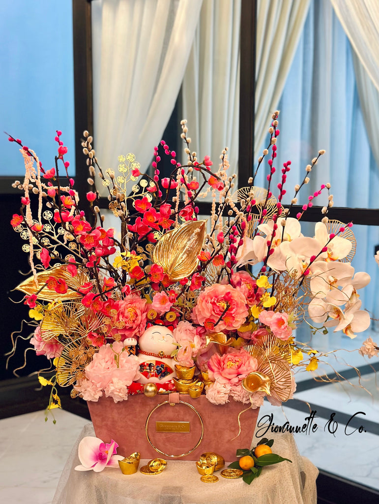 CNY Eternity De Luxe Fortune Blooms Box (Pink)