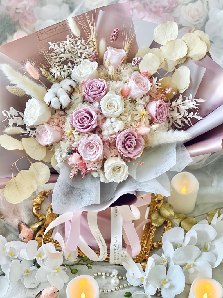 Eternity De Luxe Pink Bouquet (Preserved Flower, Large)