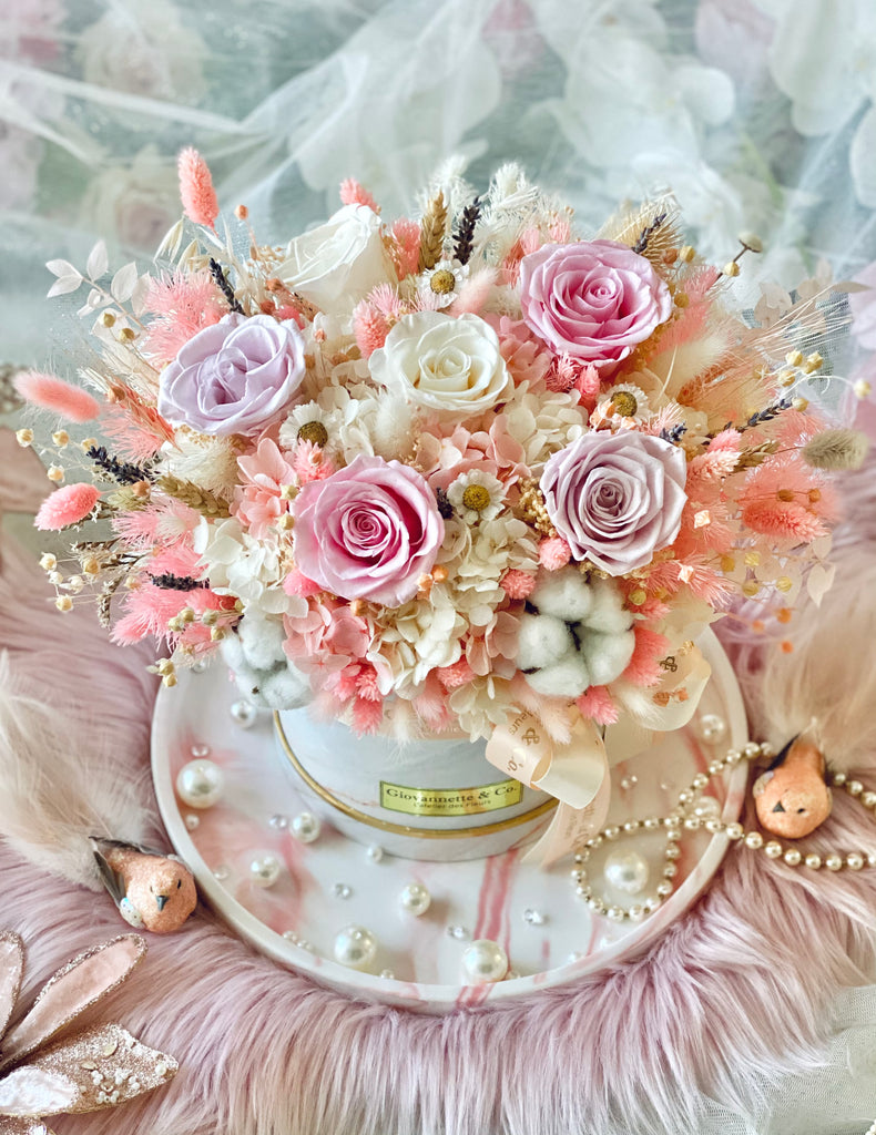 Everlasting Pink Delight Blooms Box (Preserved Flowers)