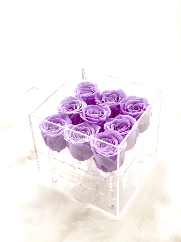 Personalized L’enchanteur Box (9 Preserved Roses)