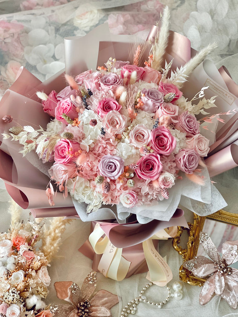 Eternity La Vie En Rose Bouquet (Preserved Flower, Extra Large)