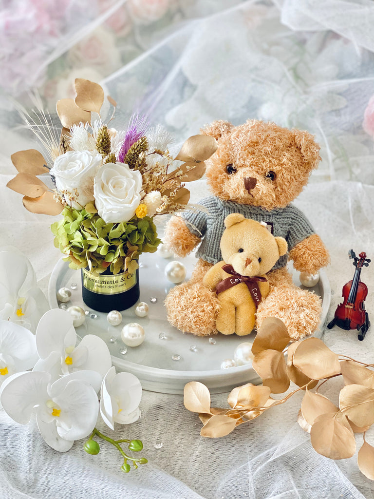 Mini Charmeur Blooms Box & Bears Set