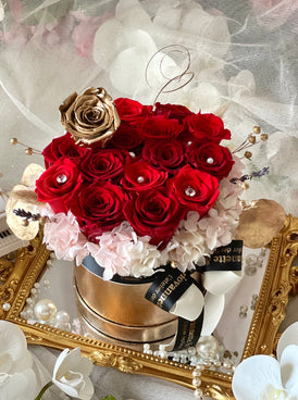 Absolu De Rose (Preserved Flowers) - Red Gold