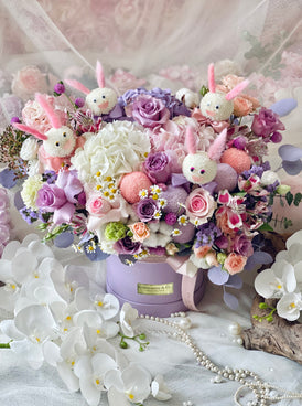 Royal Purple Bunny Blooms Box
