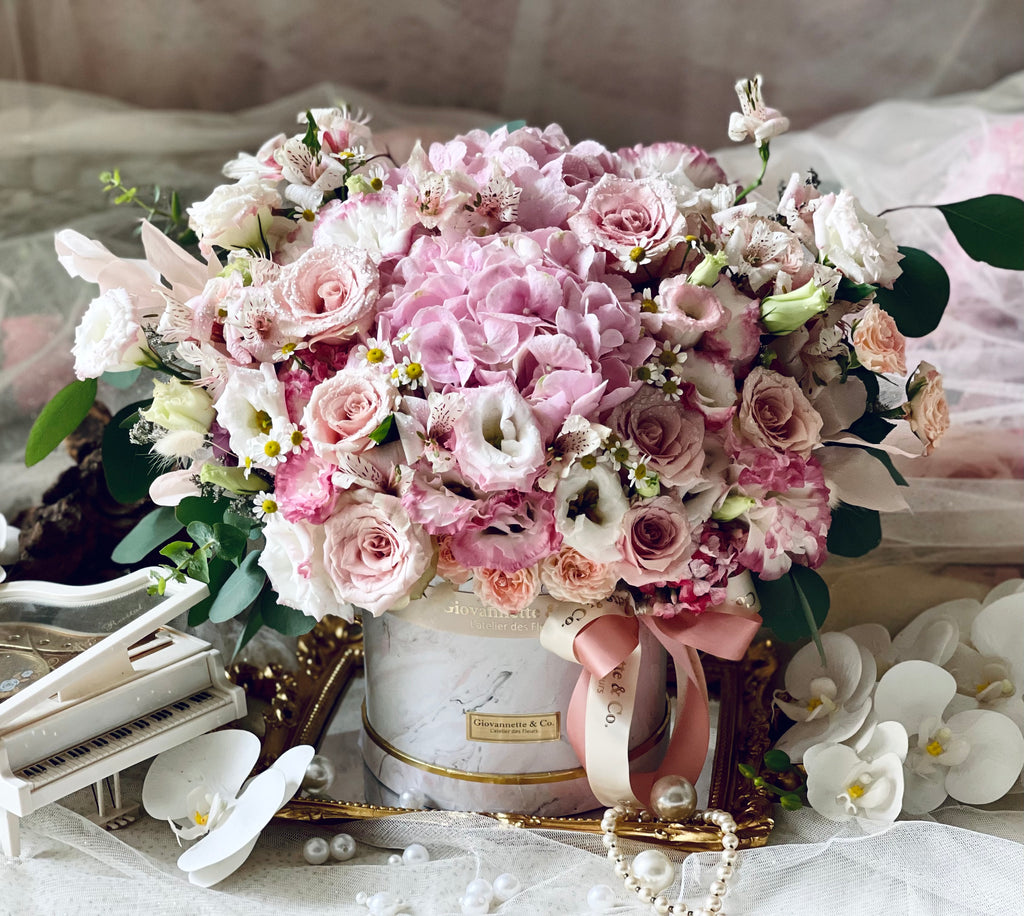 Blush Pink Gardenia Bloom Box