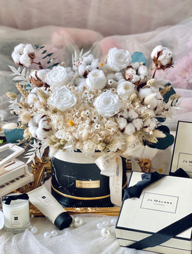 Jo Malone & Eternity White Rose Blooms Gift Set (Preserved Flower)