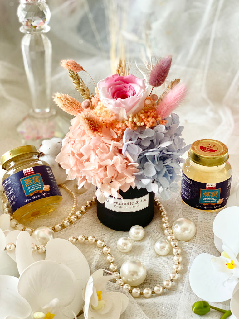 Mini Bottega Blooms & Gift Set (Preserved Flowers)