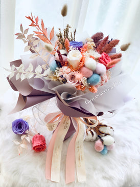 Everlasting Cherish Blooms Bouquet (Preserved Flowers)