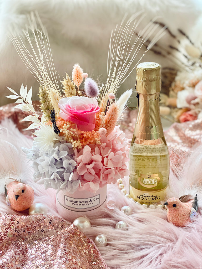 Mini Bottega Blooms Box & Sparkling Moscato Set