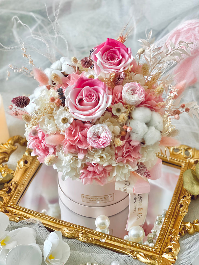 Everlasting Bottega Bloom (Preserved Flowers, Ombré Pink)