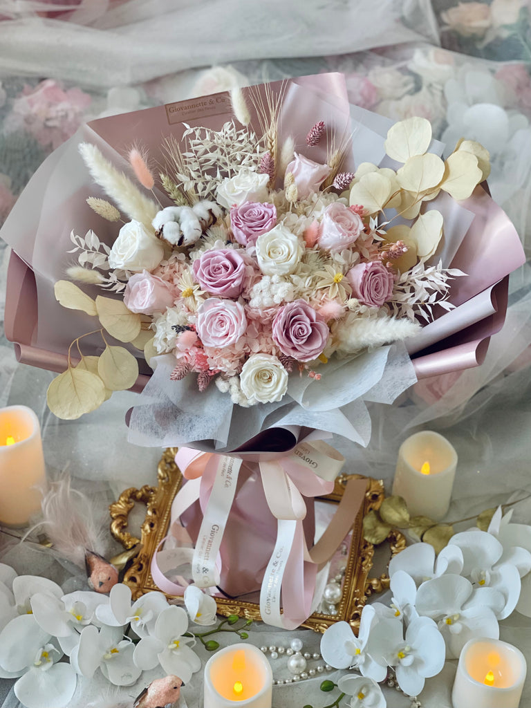 Eternity De Luxe Pink Bouquet (Preserved Flower, Large)