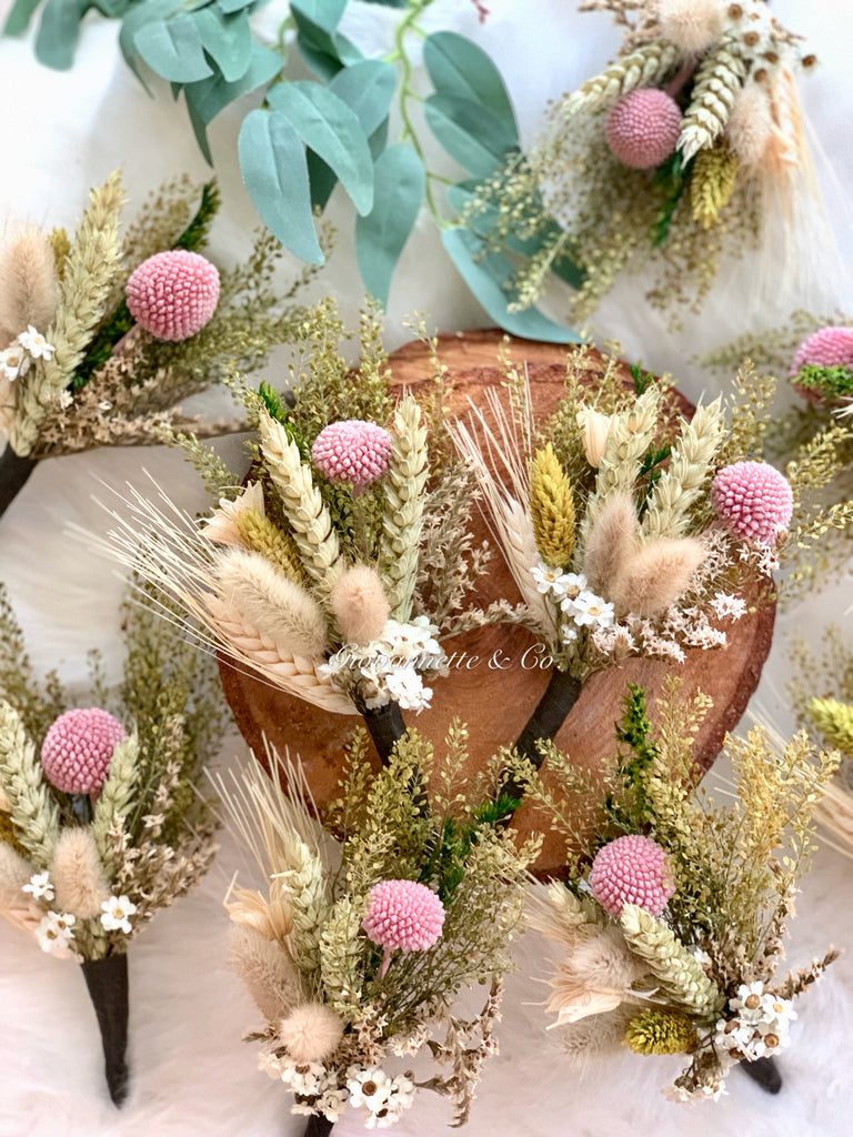 Everlasting Rustic Corsage (Preserved Flower)